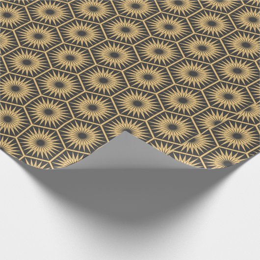 Art Deco hexagonal naadloos  behang Cadeaupapier (Hoek)