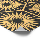 Art Deco hexagonal naadloos  behang Poster (Hoek)