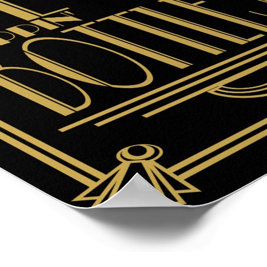 Art Deco "Hij Pop de vraag" Afdrukken Poster (Hoek)