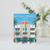 Art Deco Historisch District VS Briefkaart (Staand voorkant)