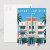 Art Deco Historisch District VS Briefkaart (Voorkant / Achterkant)