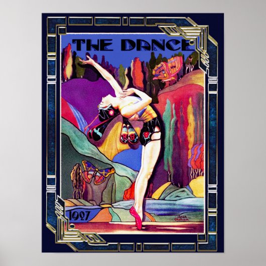 Art Deco Hoesje "Dans 1927" Poster (Voorkant)