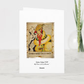 Art Deco Holiday Greeting Feestdagen Kaart (Achterkant)