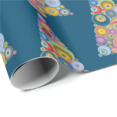 "Art Deco Holiday Tree" Kerstinpakpapier Cadeaupapier (Rol Hoek)