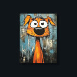 Art Deco Hond Houten Ingelijste Canvas Print<br><div class="desc">Art Deco Hond Houten Ingelijste Canvas Print.</div>