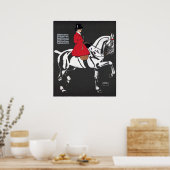 ART DECO HORSE en RIDER: Fine Art Poster (Keuken)