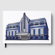 Art Deco hostel: vintage reizigersdroom sticker