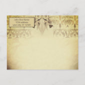 Art Deco Hummingbird Hij is mijn toevlucht Psalm 9 Briefkaart (Achterkant)