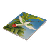 Art Deco Hummingbird Tegeltje (Zijkant)