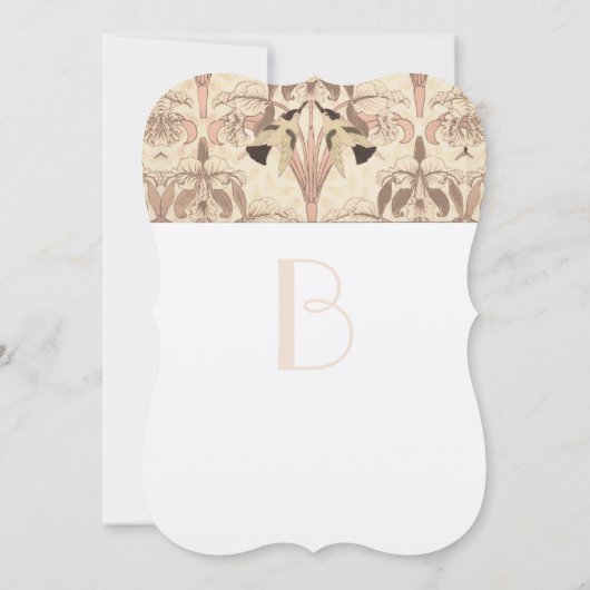 Art Deco Hummingbirds Peachy Roos Quartz Bruiloft Kaart (Achterkant)