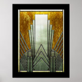 Art Deco Iconic Poster. Poster (Voorkant)
