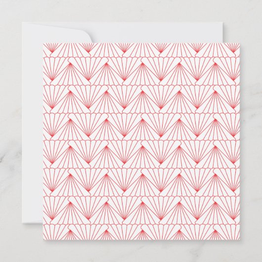 Art Deco II Moderne huwelijksuitnodiging Kaart (Achterkant)