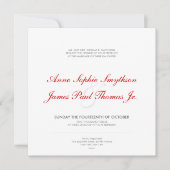 Art Deco II Moderne huwelijksuitnodiging Kaart (Voorkant)