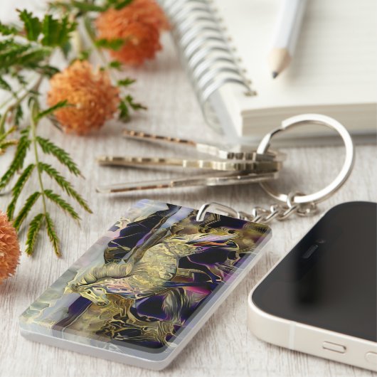 Art Deco IJsland Sleutelhanger (Voorkant Rechts)