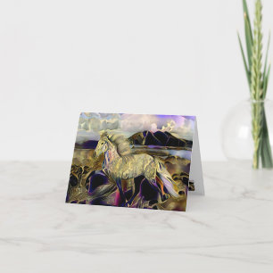 Art Deco IJslands Paard Bedankkaart