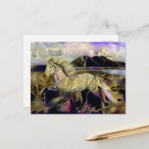 Art Deco IJslands paard Briefkaart
