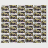 Art Deco IJslands Paard Cadeaupapier (Vlak)