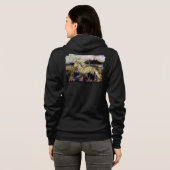 Art Deco IJslands Paard Hoodie (Achterkant volledig)