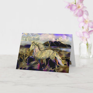 Art Deco IJslands paard Kaart