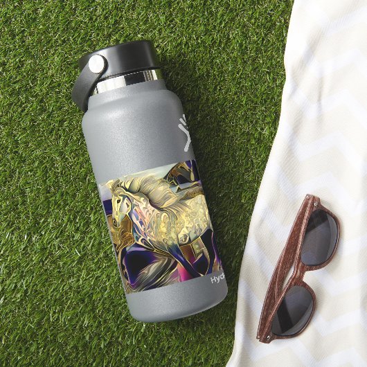 Art Deco IJslands Paard Sticker (HydroFlask Insitu)