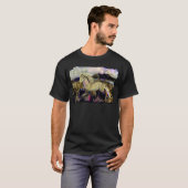 Art Deco IJslands Paard T-shirt (Voorkant volledig)
