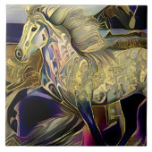 Art Deco IJslands Paard Tegeltje (Voorkant)