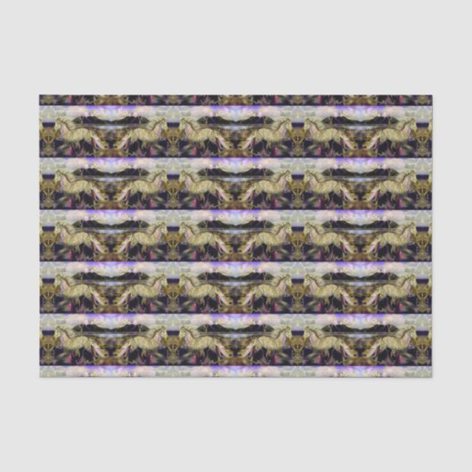 Art Deco IJslands paard Tissuepapier (Voorkant)