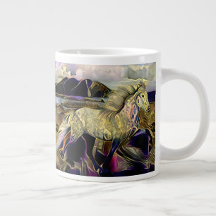 Art Deco IJslandse paard Grote Koffiekop