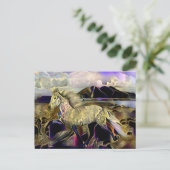 Art Deco IJslandse paarden Briefkaart (Staand voorkant)