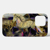 Art Deco IJslandse paarden Case-Mate iPhone Case (Achterkant (horizontaal))