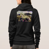 Art Deco IJslandse paarden Hoodie (Achterkant)