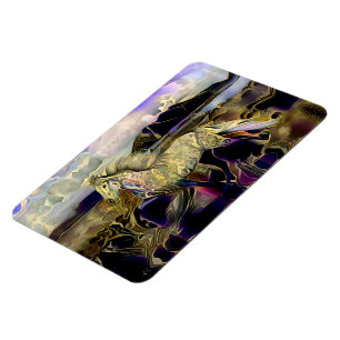 Art Deco IJslandse paarden Magneet