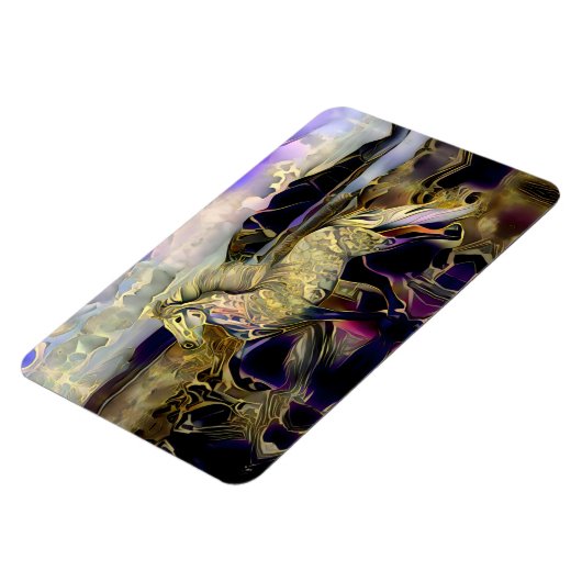 Art Deco IJslandse paarden Magneet (Linkerzijde)