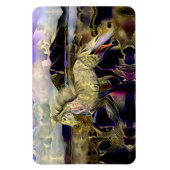 Art Deco IJslandse paarden Magneet (Verticaal)