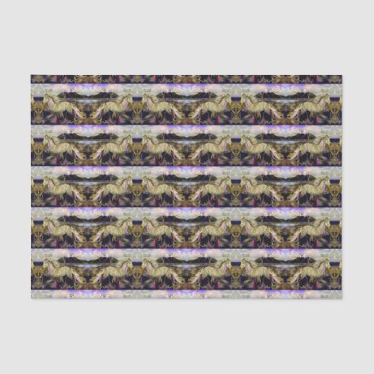 Art Deco IJslandse paarden Tissuepapier (Voorkant)