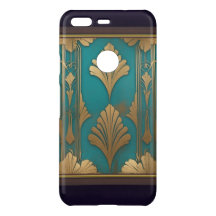 Art Deco in blauw en goud