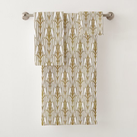 Art Deco in goud Bad Handdoek (Insitu)