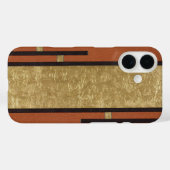 Art Deco in goud en bruin Case-Mate iPhone Case (Achterkant (horizontaal))