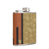 Art Deco in goud en taupe Heupfles (Rechts)