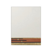 Art Deco in goud en taupe Notitieblok (Linkerzijde)