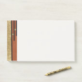 Art Deco in goud en taupe Post-it® Notes (Op bureau)