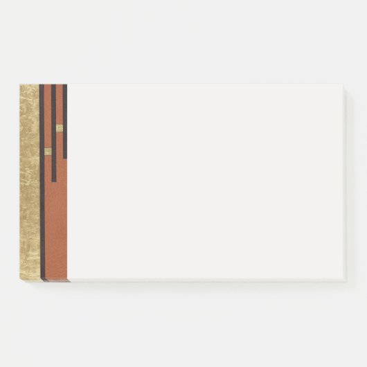 Art Deco in goud en taupe Post-it® Notes (Voorkant)