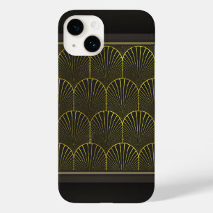 Art Deco in goud en zwart Case-Mate iPhone 14 Hoesje