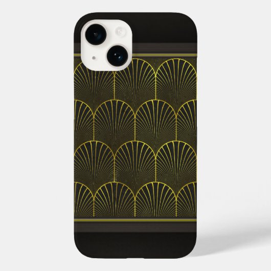 Art Deco in goud en zwart Case-Mate iPhone Case (Achterkant)
