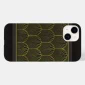Art Deco in goud en zwart Case-Mate iPhone Case (Achterkant (horizontaal))