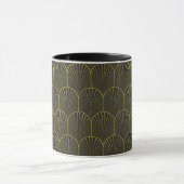 Art Deco in goud en zwart Mok (Midden)