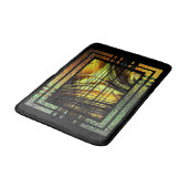 Art Deco in Green en Gold Bath Mat (Gekanteld)