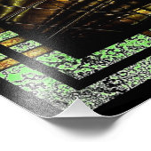 Art Deco in Green en Gold Photo Print Foto Afdruk (Hoek)