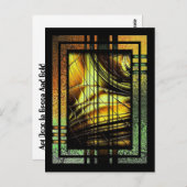 Art Deco in groen en goud Briefkaart (Voorkant / Achterkant)
