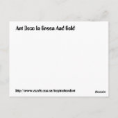 Art Deco in groen en goud Briefkaart (Achterkant)